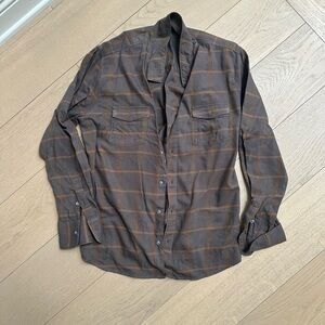 PAIGE Brown Plaid Men's Shirt